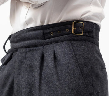 =Aidase Winter Men's Thick Woolen Improved Gurkha Casual Pants Wool Gurkha Classic Trousers Can Be Customized And Extended Large Size aidase-shop